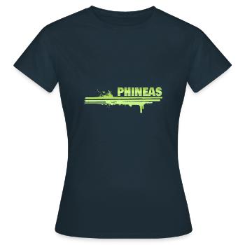 Phineas as a splash of colour - Women's T-Shirt - navy - Front - AI Model Female 172 dark (172cm)