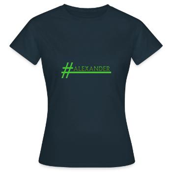 ALEXANDER Alexander - Frauen T-Shirt - Navy - Vorne - AI Model Female 172 dark (172cm)