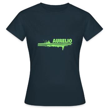 Splash of colour Aurelio - Women's T-Shirt - navy - Front - AI Model Female 172 dark (172cm)