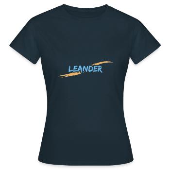 Léandre Léandre - T-shirt Femme - marine - Devant - AI Model Female 172 dark (172cm)