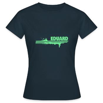 Splash of Colour Eduard - Women's T-Shirt - navy - Front - AI Model Female 172 dark (172cm)