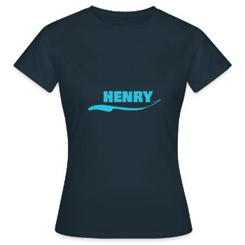 Geschenk für Henry - Frauen T-Shirt - Navy - Vorne - AI Model Female 172 dark (172cm)