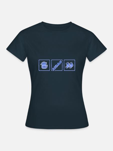 Geburt Aidan - Frauen T-Shirt - Navy