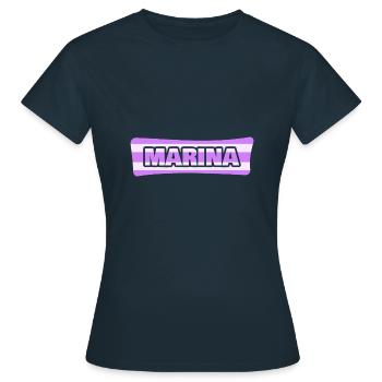 Marina - T-shirt Femme - marine - Devant - AI Model Female 172 dark (172cm)