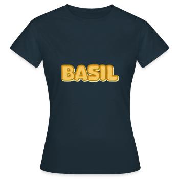 Basilic Basilic - T-shirt Femme - marine - Devant - AI Model Female 172 dark (172cm)