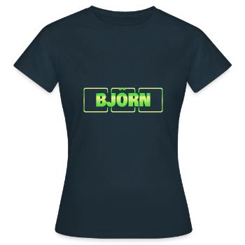 Idée cadeau Björn - T-shirt Femme - marine - Devant - AI Model Female 172 dark (172cm)