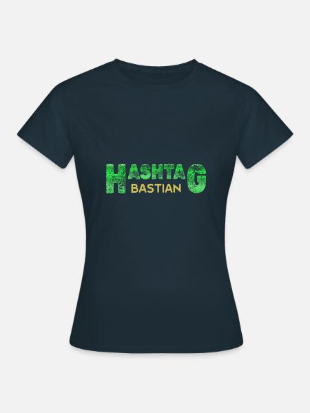 Vorname Bastian - Frauen T-Shirt - Navy
