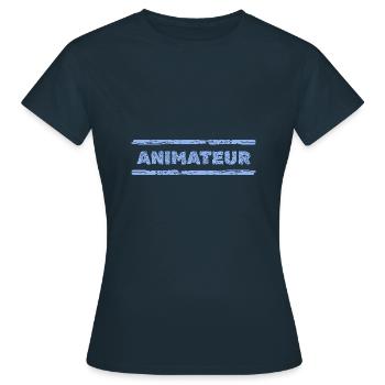 Gift for entertainer - Women's T-Shirt - navy - Front - AI Model Female 172 dark (172cm)