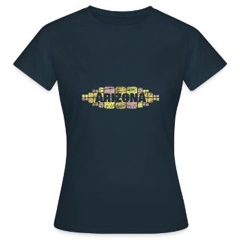 Maman Arizona - T-shirt Femme - marine - Devant - AI Model Female 172 dark (172cm)