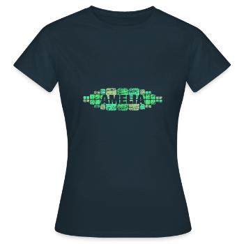 Amelia - Frauen T-Shirt - Navy - Vorne - AI Model Female 172 dark (172cm)