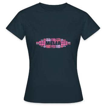 Mutti Melia - Frauen T-Shirt - Navy - Vorne - AI Model Female 172 dark (172cm)