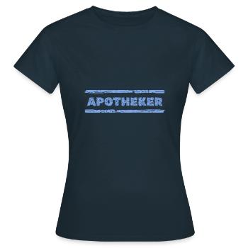 Profession : Pharmacien - T-shirt Femme - marine - Devant - AI Model Female 172 dark (172cm)