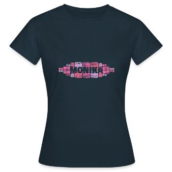 Mutti Monika - Frauen T-Shirt - Navy - Vorne - AI Model Female 172 dark (172cm)