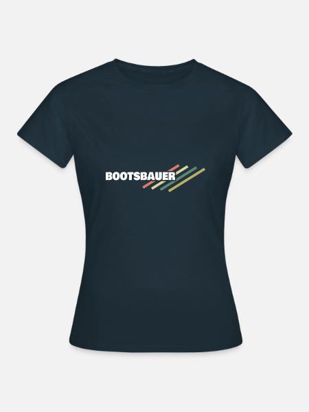 Arbeitsplatz Bootsbauer - Frauen T-Shirt - Navy