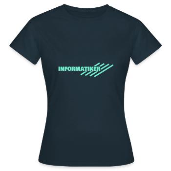 Informaticien - T-shirt Femme - marine - Devant - AI Model Female 172 dark (172cm)