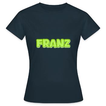 Franz Franz - Frauen T-Shirt - Navy - Vorne - AI Model Female 172 dark (172cm)