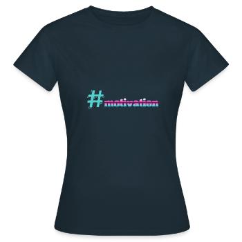 motivation - T-shirt Femme - marine - Devant - AI Model Female 172 dark (172cm)