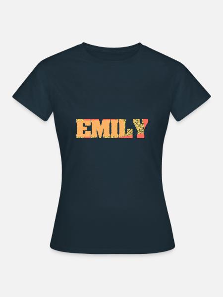 Nombre de Emily Nombre de soltera Nombre de mujer - Camiseta mujer - azul marino