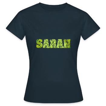 Sarah Sarah - Frauen T-Shirt - Navy - Vorne - AI Model Female 172 dark (172cm)