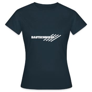 Arbeitsplatz Bautechniker - Frauen T-Shirt - Navy - Vorne - AI Model Female 172 dark (172cm)