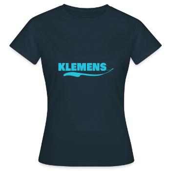 Gift for klemens - Women's T-Shirt - navy - Front - AI Model Female 172 dark (172cm)