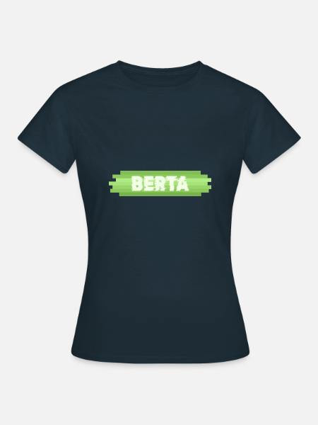 Geschenkidee Berta - Frauen T-Shirt - Navy