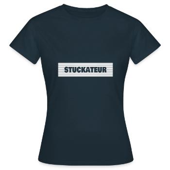 Plasterer - Women's T-Shirt - navy - Front - AI Model Female 172 dark (172cm)