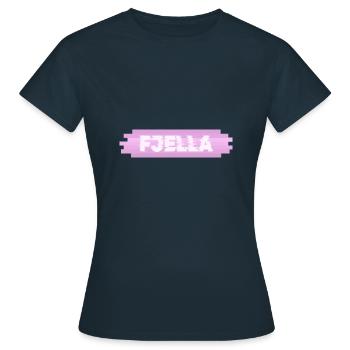 Nom de femme Fjella - T-shirt Femme - marine - Devant - AI Model Female 172 dark (172cm)