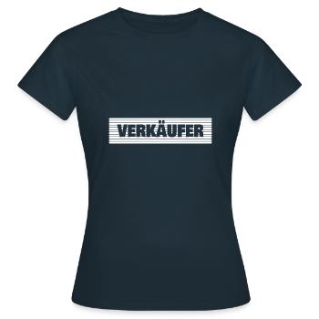 Vendeur - T-shirt Femme - marine - Devant - AI Model Female 172 dark (172cm)