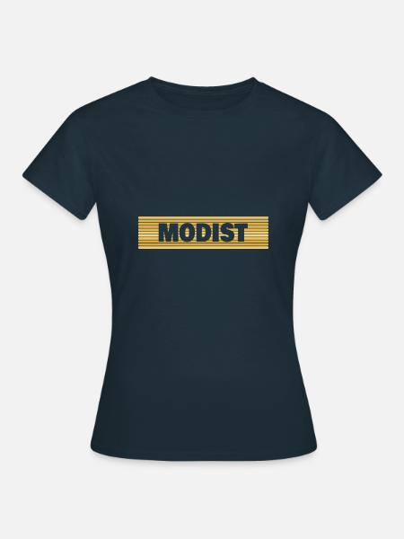 Modist als Beruf - T-shirt dam - marinblå