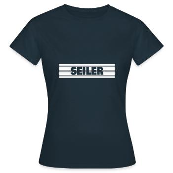 Seiler - Frauen T-Shirt - Navy - Vorne - AI Model Female 172 dark (172cm)