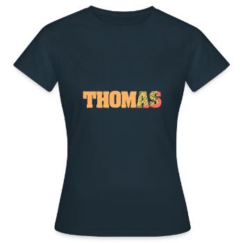 Thomas Thomas - T-shirt Femme - marine - Devant - AI Model Female 172 dark (172cm)