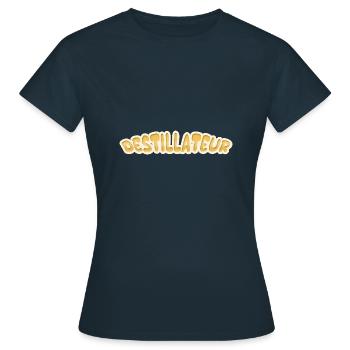 Distillateur Job - T-shirt Femme - marine - Devant - AI Model Female 172 dark (172cm)
