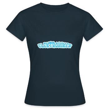 Electronics technician as electronics technician - Women's T-Shirt - navy - Front - AI Model Female 172 dark (172cm)