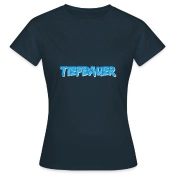 Tiefbauer als Job - Frauen T-Shirt - Navy - Vorne - AI Model Female 172 dark (172cm)
