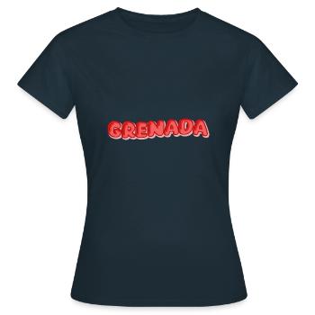 Urlaub Grenada - Frauen T-Shirt - Navy - Vorne - AI Model Female 172 dark (172cm)