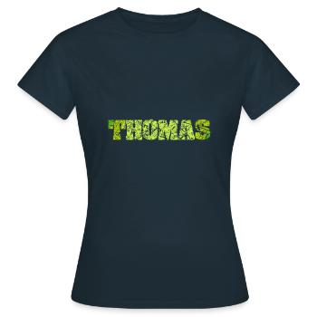 Gift for Thomas - Women's T-Shirt - navy - Front - AI Model Female 172 dark (172cm)