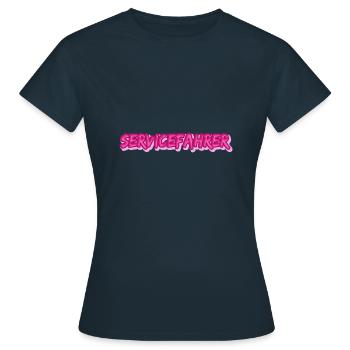 Job Service Driver - T-shirt Femme - marine - Devant - AI Model Female 172 dark (172cm)