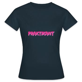 Job Intern - Women's T-Shirt - navy - Front - AI Model Female 172 dark (172cm)