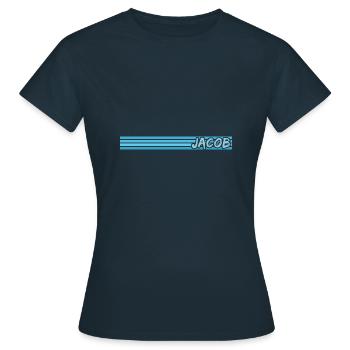 Geschenk für Jacob - Frauen T-Shirt - Navy - Vorne - AI Model Female 172 dark (172cm)