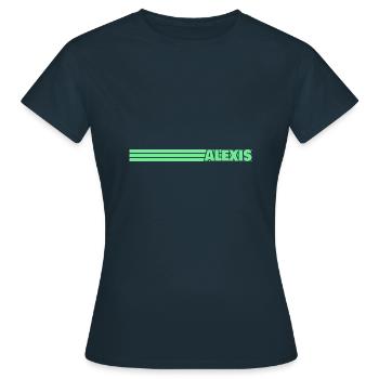 Style Alexis - Frauen T-Shirt - Navy - Vorne - AI Model Female 172 dark (172cm)