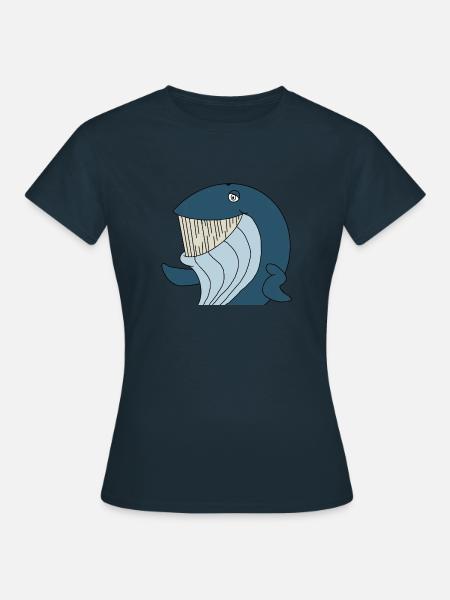 Whale - Frauen T-Shirt - Navy
