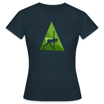Mantra de méditation de yoga - T-shirt Femme - marine - Devant - AI Model Female 172 dark (172cm)