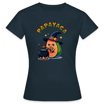 Papa Yaga - Frauen T-Shirt - Navy - Vorne - AI Model Female 172 dark (172cm)