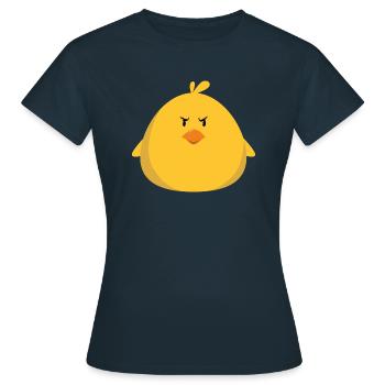 Angry Chick - Women's T-Shirt - navy - Front - AI Model Female 172 dark (172cm)