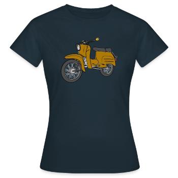 Simson Swallows - Women's T-Shirt - navy - Front - AI Model Female 172 dark (172cm)