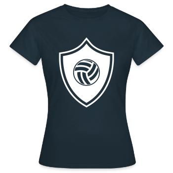 Volleyball crest - Women's T-Shirt - navy - Front - AI Model Female 172 dark (172cm)
