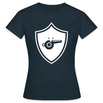 Whistle Whistle Coat of Arms - Women's T-Shirt - navy - Front - AI Model Female 172 dark (172cm)
