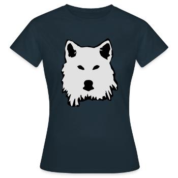 wolf - Women's T-Shirt - navy - Front - AI Model Female 172 dark (172cm)