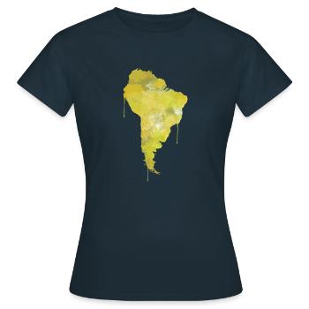 Amérique du Sud - T-shirt Femme - marine - Devant - AI Model Female 172 dark (172cm)